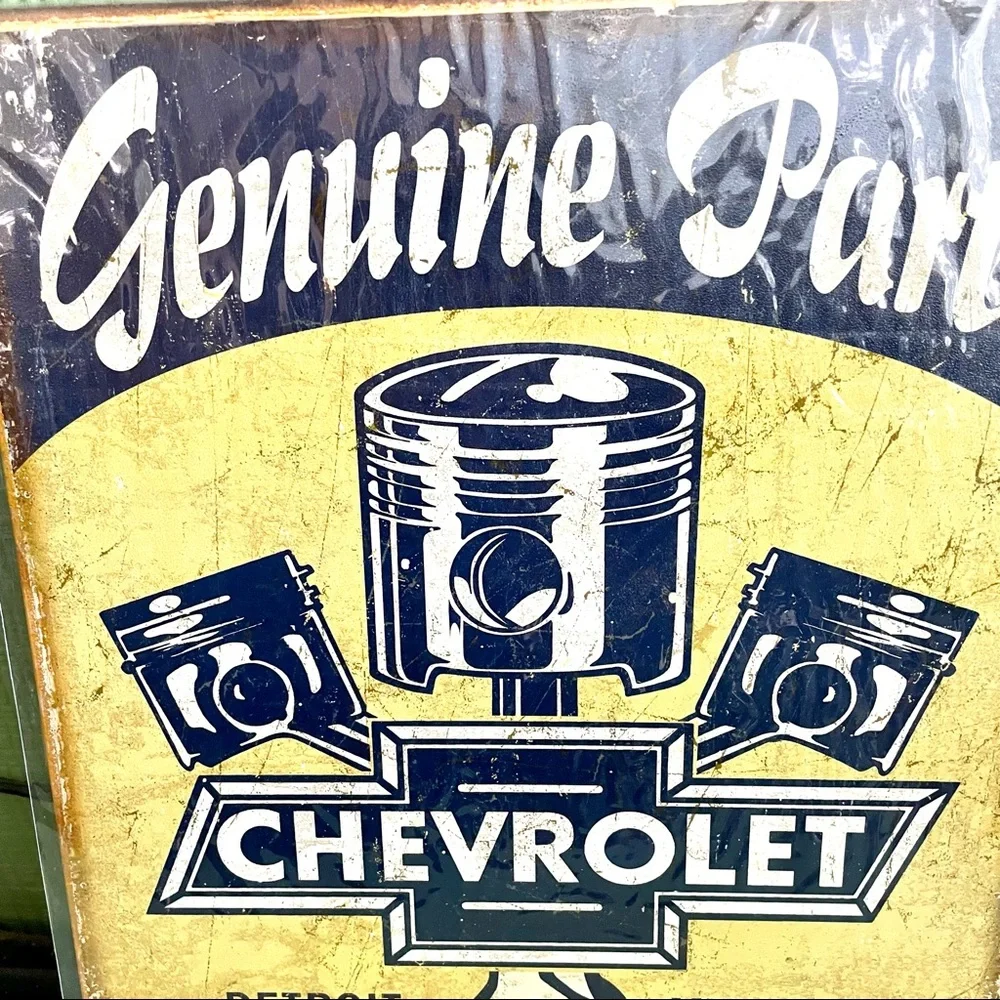 NEW Chevrolet Genuine Parts Metal Sign